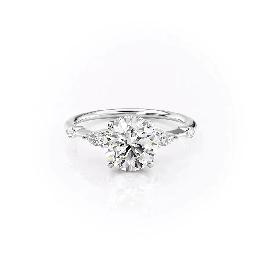 The Naomi Set With A 1 Carat Round Lab Diamond