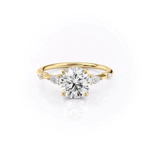 The Naomi Set With A 1.5 Carat Round Lab Diamond