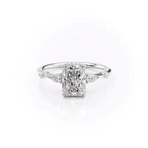 The Naomi Set With A Radiant Moissanite