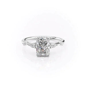 The Naomi Set With A 2 Carat Radiant Lab Diamond