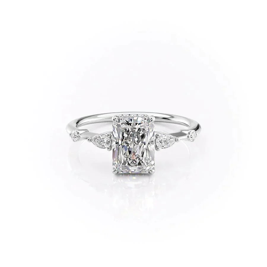 The Naomi Set With A 3 Carat Radiant Lab Diamond