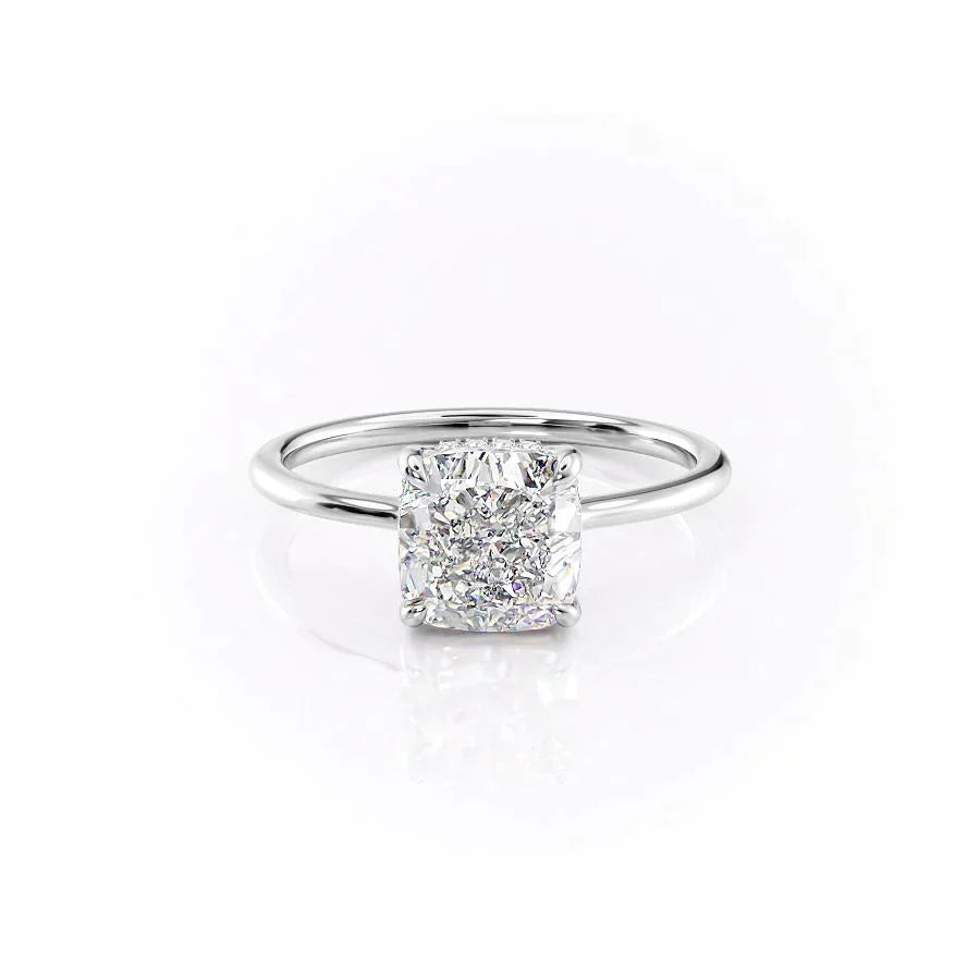 The Maia Set With A 2 Carat Cushion Lab Diamond