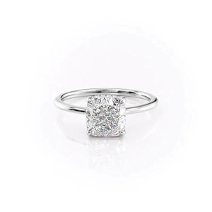 The Maia Set With A Cushion Moissanite