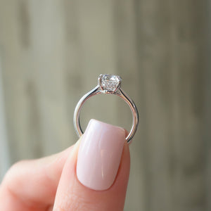 The Maia Set With A 1 Carat Cushion Lab Diamond