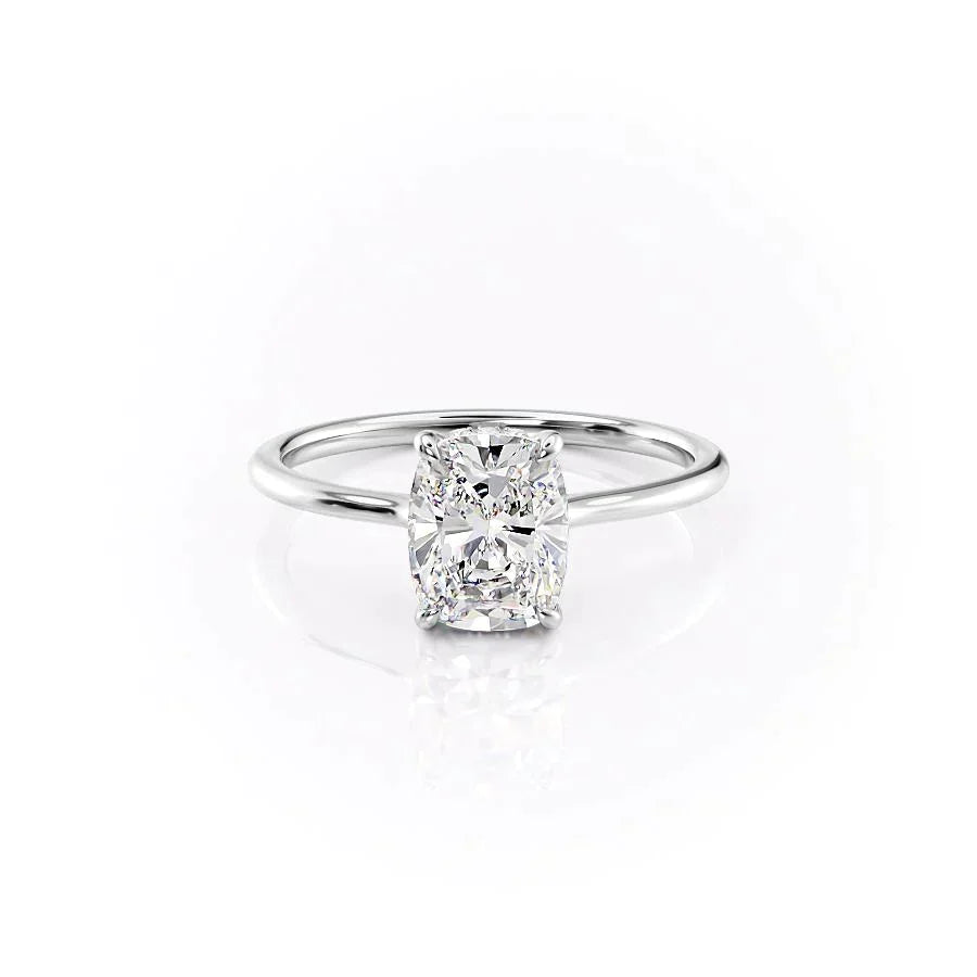 The Maia Set With A Elongated Cushion Moissanite