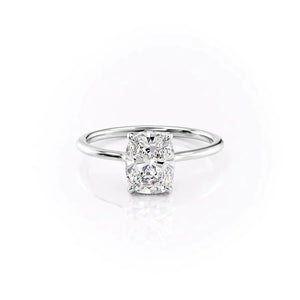 The Maia Set With A Elongated Cushion Moissanite