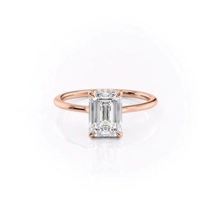 The Maia Set With A Emerald Moissanite