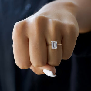 The Maia Set With A 3 Carat Emerald Lab Diamond
