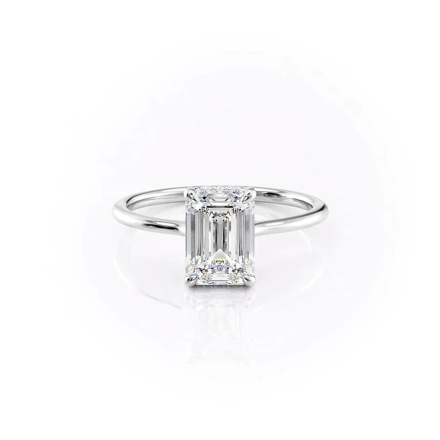The Maia Set With A 2 Carat Emerald Lab Diamond