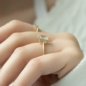The Maia Set With A 2 Carat Emerald Lab Diamond