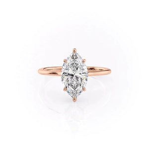 The Maia Set With A 1 Carat Marquise Lab Diamond