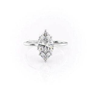 The Maia Set With A 1.5 Carat Marquise Lab Diamond