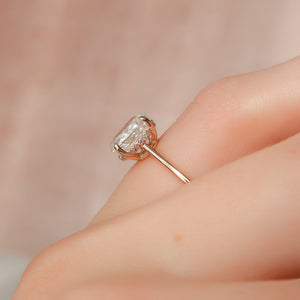 The Maia Set With A 3 Carat Oval Lab Diamond