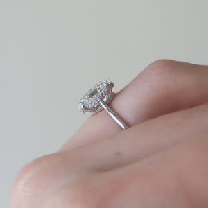 The Maia Set With A 2 Carat Oval Lab Diamond
