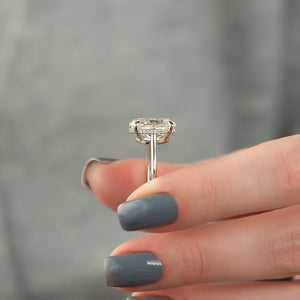 The Maia Set With A 2 Carat Oval Lab Diamond