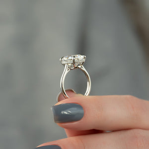 The Maia Set With A 2 Carat Oval Lab Diamond