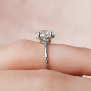 The Maia Set With A 2 Carat Oval Lab Diamond