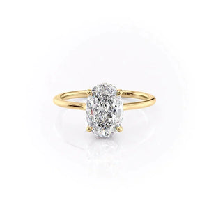 The Maia Set With A Oval Moissanite