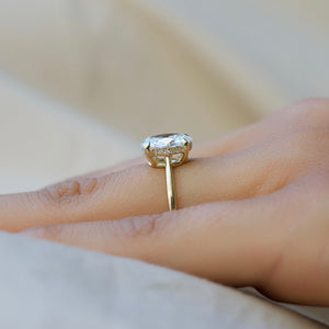 The Maia Set With A 3 Carat Oval Lab Diamond