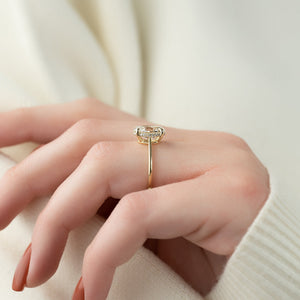 The Maia Set With A 3 Carat Oval Lab Diamond