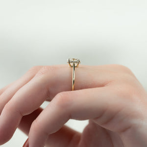 The Maia Set With A 3 Carat Oval Lab Diamond