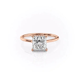 The Maia Set With A 2.5 Carat Princess Lab Diamond
