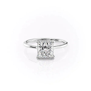 The Maia Set With A 4.5 Carat Princess Moissanite