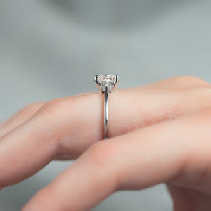 The Maia Set With A 1 Carat Princess Lab Diamond