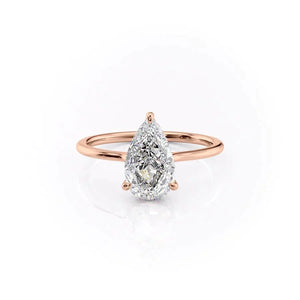 The Maia Set With A Pear Moissanite