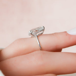 The Maia Set With A 2 Carat Pear Lab Diamond