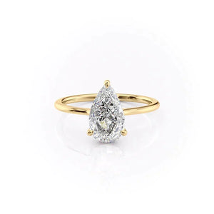 The Maia Set With A Pear Moissanite