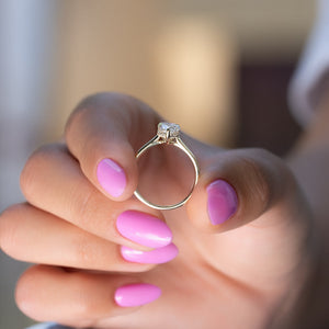 The Maia Set With A 2 Carat Pear Lab Diamond