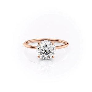 The Maia Set With A Round Moissanite