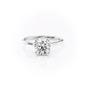 The Maia Set With A 3 Carat Round Lab Diamond