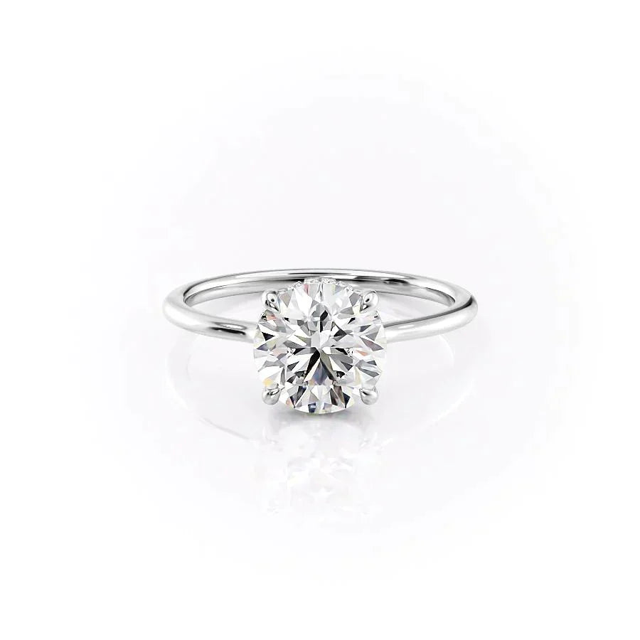 The Maia Set With A Round Moissanite