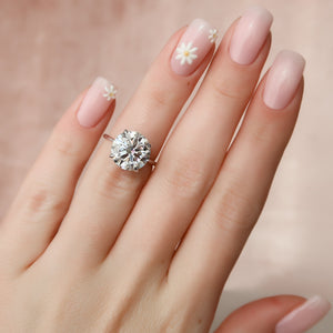 The Maia Set With A 2 Carat Round Lab Diamond