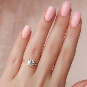 The Maia Set With A 3 Carat Round Lab Diamond