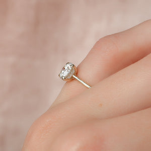 The Maia Set With A 3 Carat Round Lab Diamond
