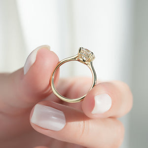 The Maia Set With A 3 Carat Round Lab Diamond