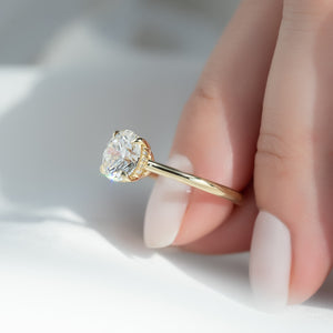 The Maia Set With A 3 Carat Round Lab Diamond