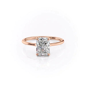 The Maia Set With A 2.5 Carat Radiant Moissanite