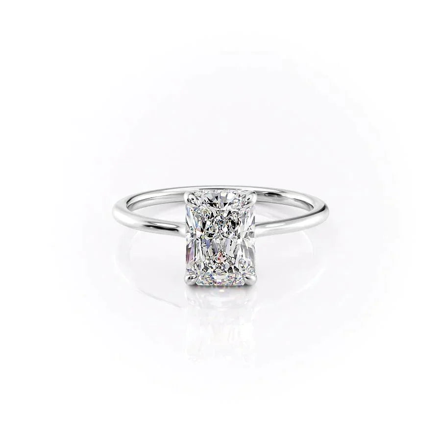 The Maia Set With A 1.5 Carat Radiant Moissanite