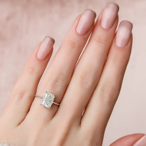 The Maia Set With A 1 Carat Radiant Lab Diamond