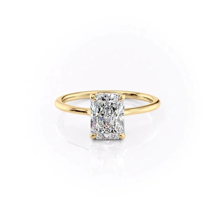 The Maia Set With A 1 Carat Radiant Lab Diamond