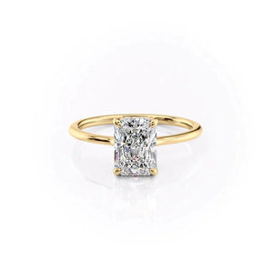 The Maia Set With A 3.5 Carat Radiant Moissanite
