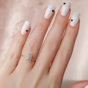The Maia Set With A 2 Carat Radiant Lab Diamond