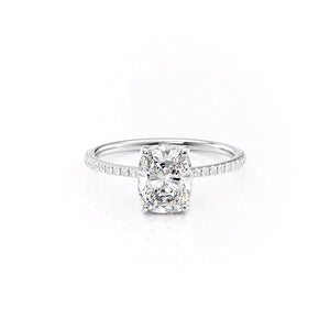 The Pave Maia Set With A Elongated Cushion Moissanite