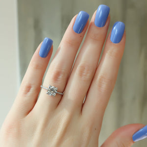 The Pave Maia Set With A 2 Carat Cushion Lab Diamond