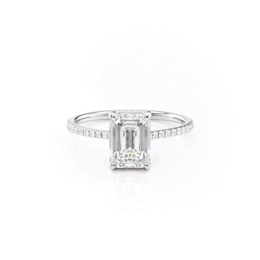 The Pave Maia Set With A 2 Carat Emerald Lab Diamond