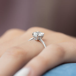 The Pave Maia Set With A 2 Carat Emerald Lab Diamond